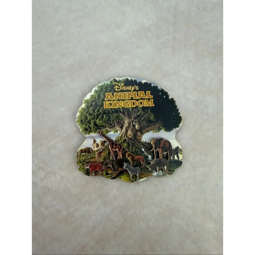 Vintage Disney Animal Kingdom Tree of Life with Animals 3D Magnet